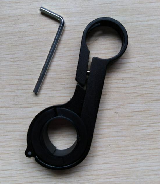 Multifunktionaler Verlängerungsträger aus Aluminium für Fahrradlicht und Messgerät