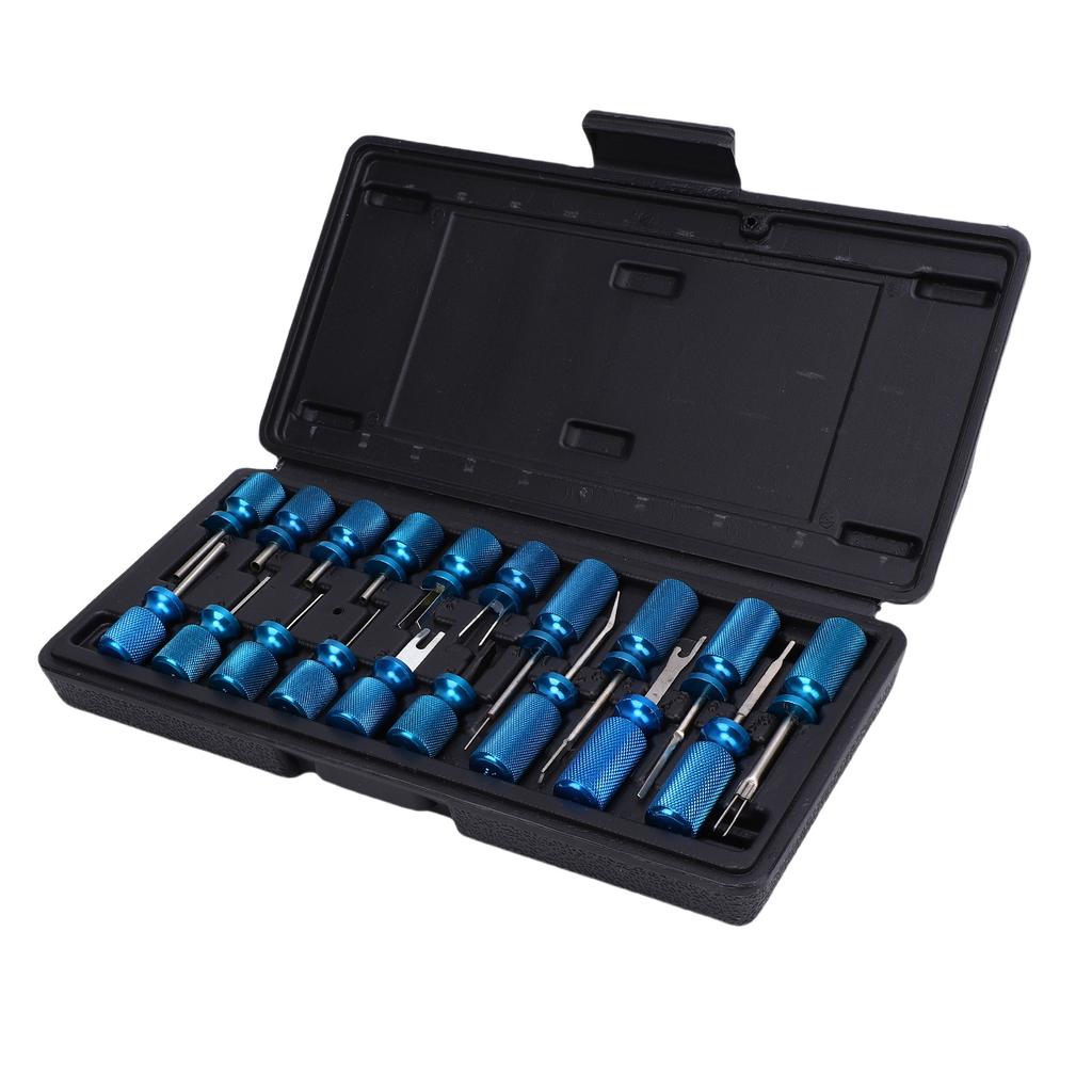 19 Pcs Electrical Terminal Removal Kit Aluminum Stainless Steel Universal Fit Wire Harness Pin