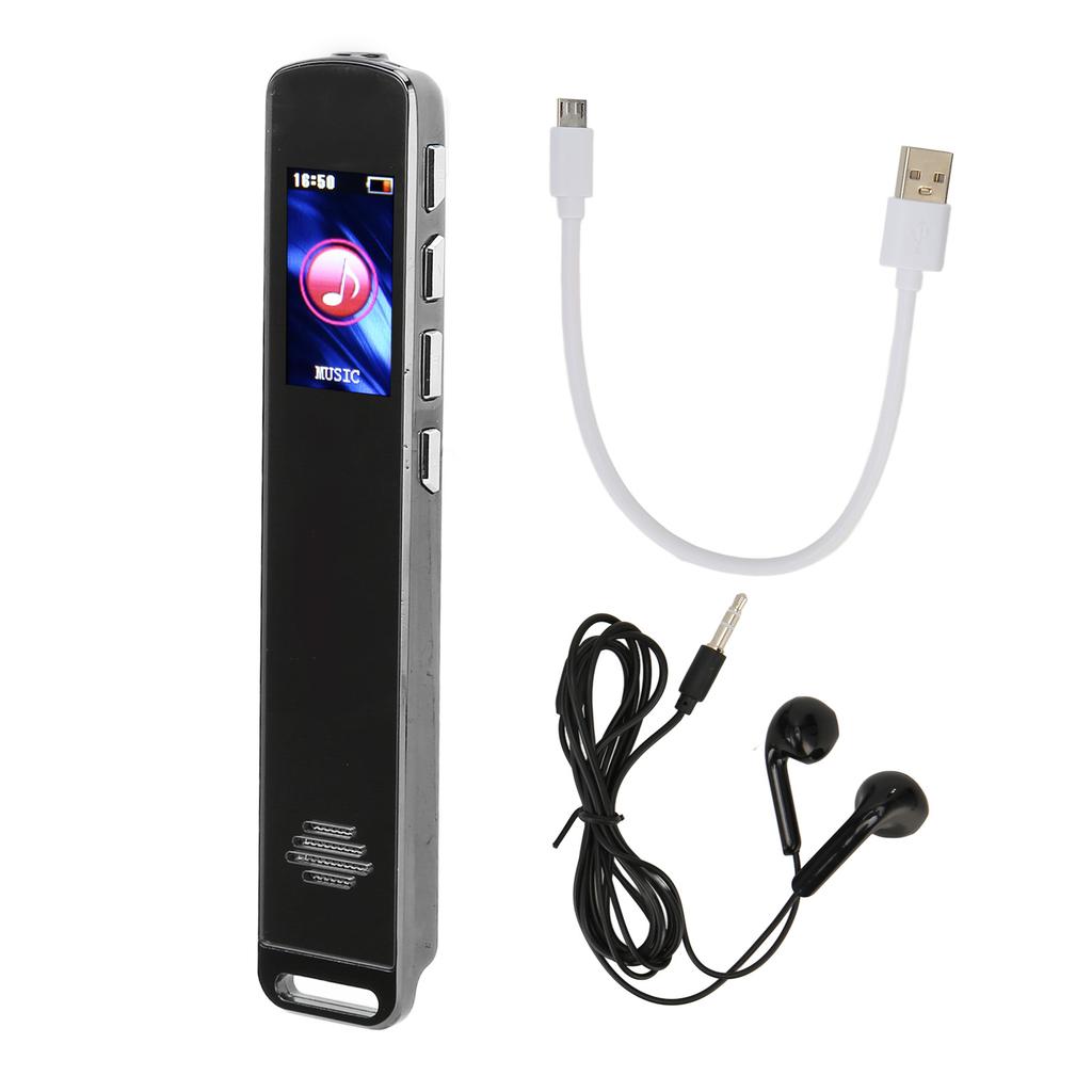 Voice Activated Recorder Intelligent HD Noise Reduction Voice To Text MP3 Player Electric Book Mini