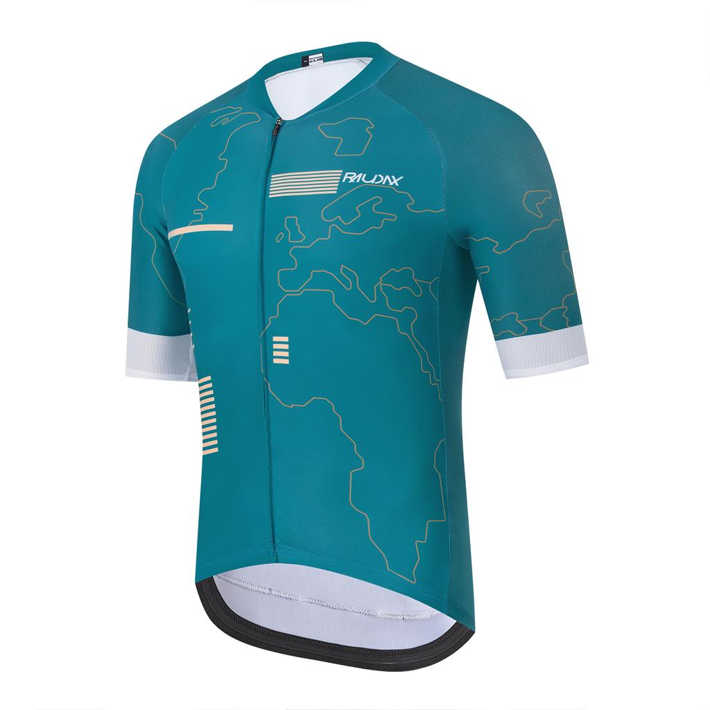 2026 Raudax Men Short Sleeve Cycling Jersey Set MTB Maillot Ropa Ciclismo Summer Bicycle Wear Breathable Cycling Clothing Gel Padded