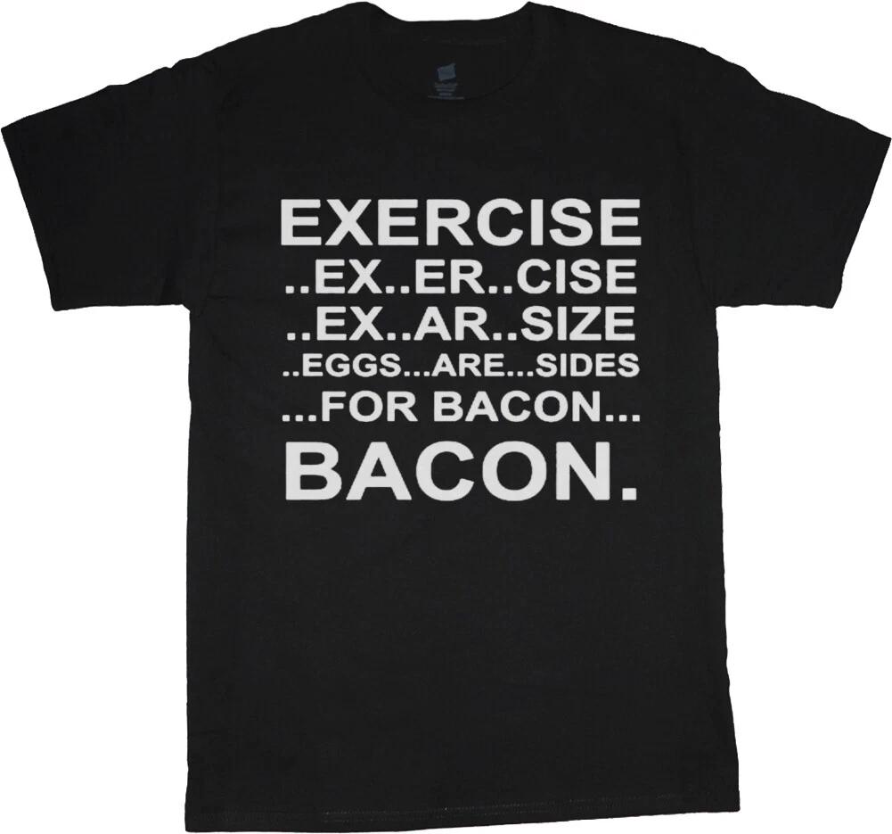 Big and Tall T-shirt Mens Funny Shirts Bacon King Size Mens Graphic Tees