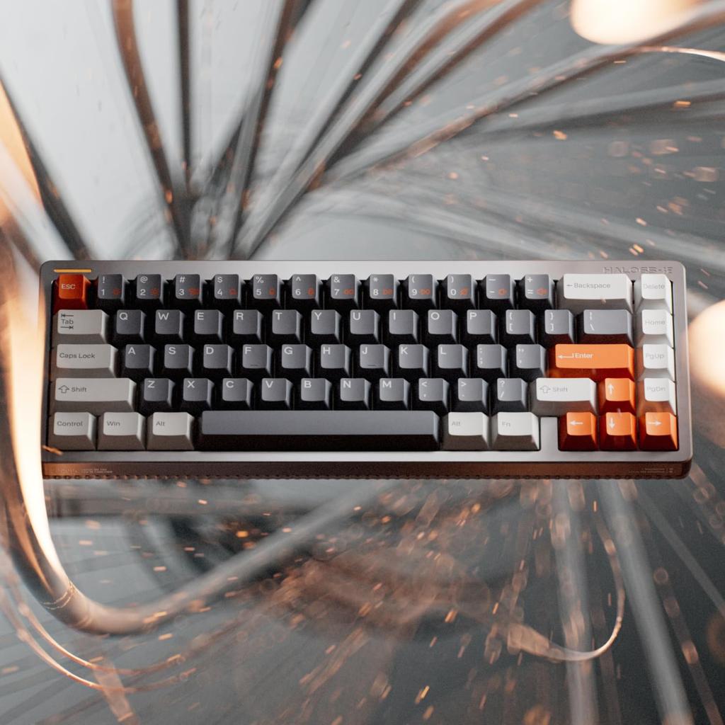 nuphy Halo65 HE Magnetic Switch Gaming Rapid Hall Effect Adjustable Hot 8KHz Polling Rate Keyboard, Trigger, Wired, 67-Key Keyboard, Ultra-Fast