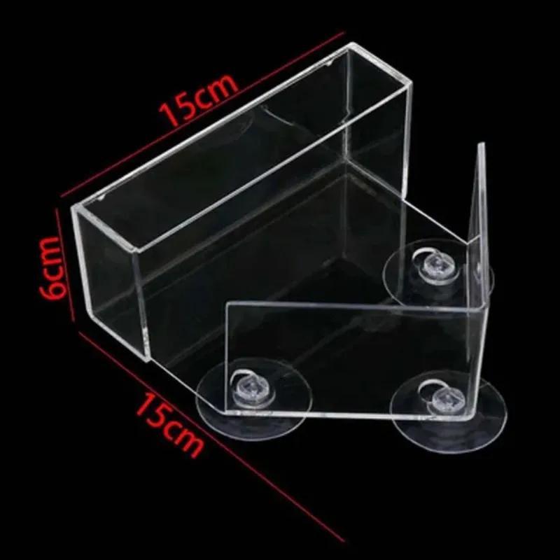 

1 шт. Мини акриловая прозрачная пустая кормушка для птиц на присоске, кормушка для домашних птиц, домик-кормушка прозрачный