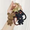 Chaveiro de Urso de Pelúcia Cartoon Criativo Exquisite Boneca Pingente de Bolsa para Carro Presente Fofo