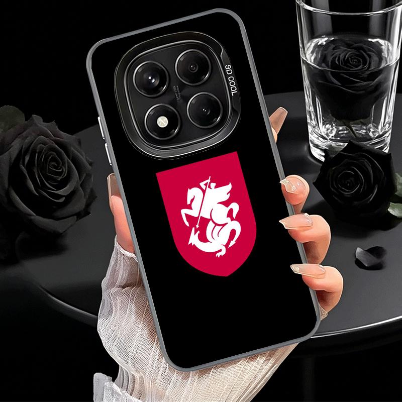 Georgia Passport Flag Soft Phone Case for Xiaomi Redmi Note 13 14 15 Pro Plus 12S 12 11S 11 11T 10S 10 Shockproof Cover Back She