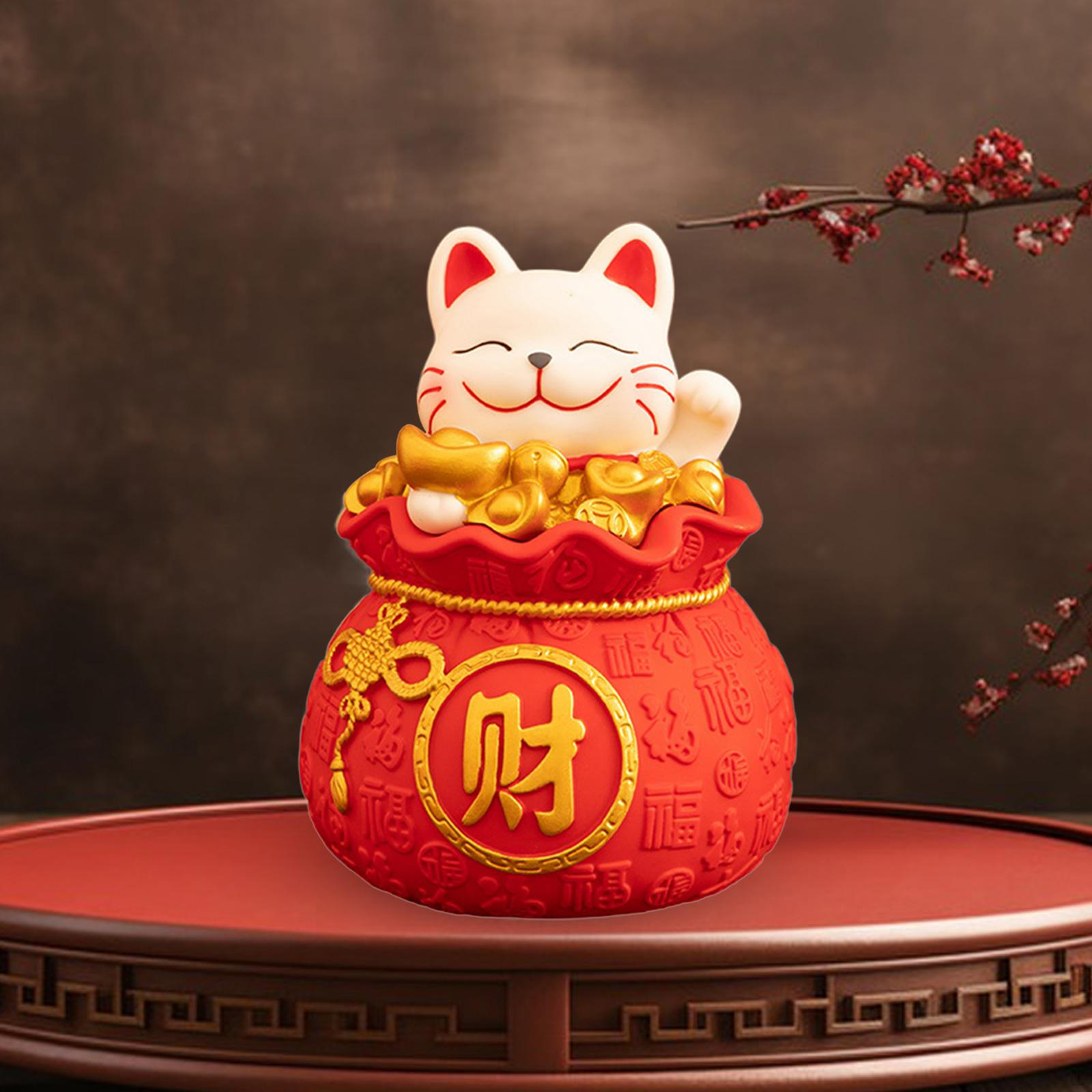 

Статуя кошки, копилка, сберегательная коробка, украшение по фэн-шуй для офиса Style B