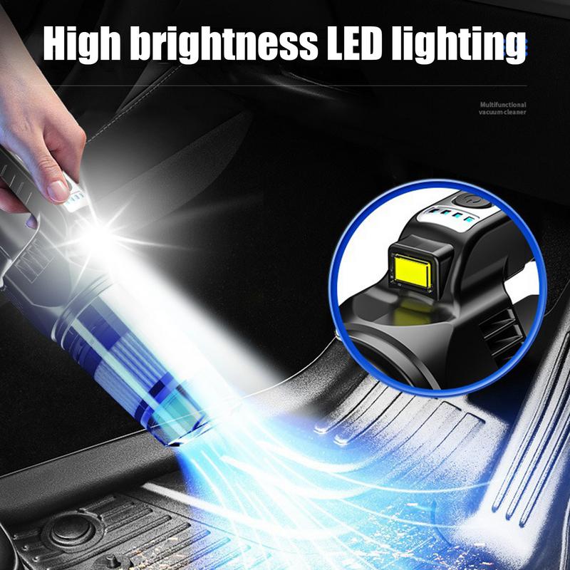 Vacuum Cleaner Air Duster LED Lighting Wireless Handheld Vacuum Cleaner Compact Long Running Time Powerful Suction Vacuum