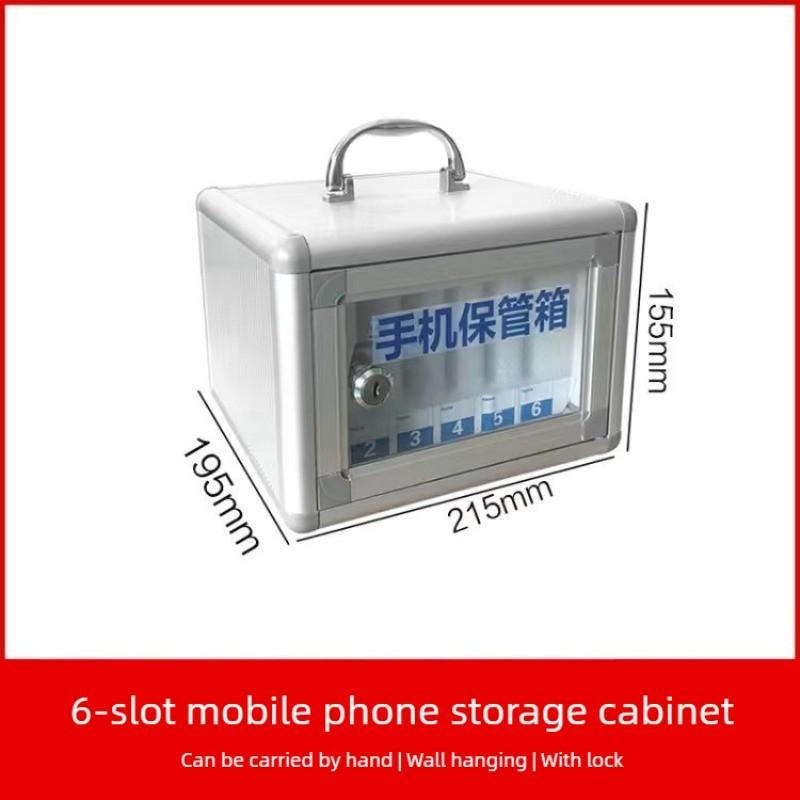 

Cell Phone Safe Deposit Box Portable Phone Storage Box Transparent Restaurant Employee Storage Student Meeting Factory Locker 6 bits