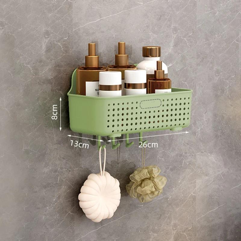 

Ванная комната, полка для хранения вещей, шкаф для хранения туалета, сливная полка, настенный органайзер для косметики для душа, туалетных принадлежностей