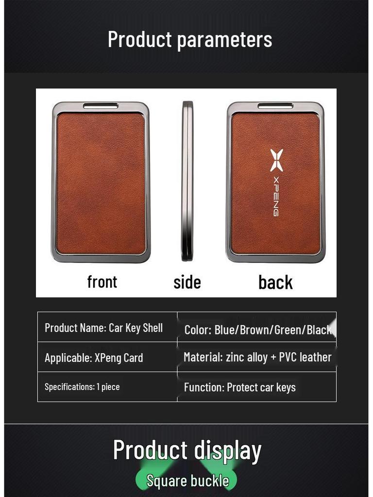 Xiaopeng Key Case for 2022 P7/P5 and 2021 G3/G3i Models - Unisex Protective Shell with Buckle