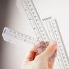 Bookmark Ruler for Rings Notebook 6 Hole A5 Personal Size Elastic Drawing Tool Soft Plastic Partition For Planner And Organizer