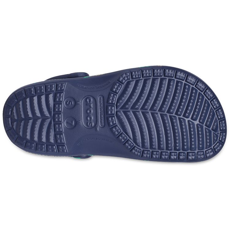 Crocs Classic Clog EVA Palm Tree Print Beach Sandals Unisex Sandals Blue 206230-410