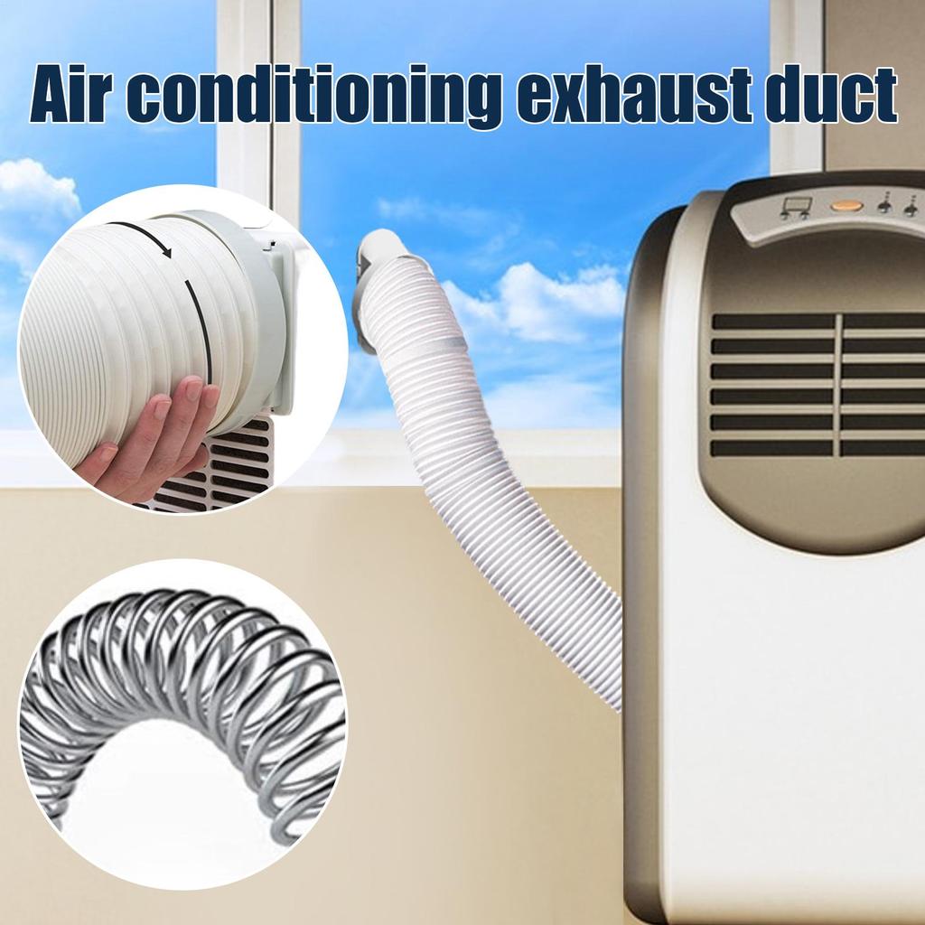 Air Conditioner Exhaust Hose 5.1 Inch Diameter AC Hose Flexible Portable Exhaust Vent Mobile Air Conditioning Exhaust Duct