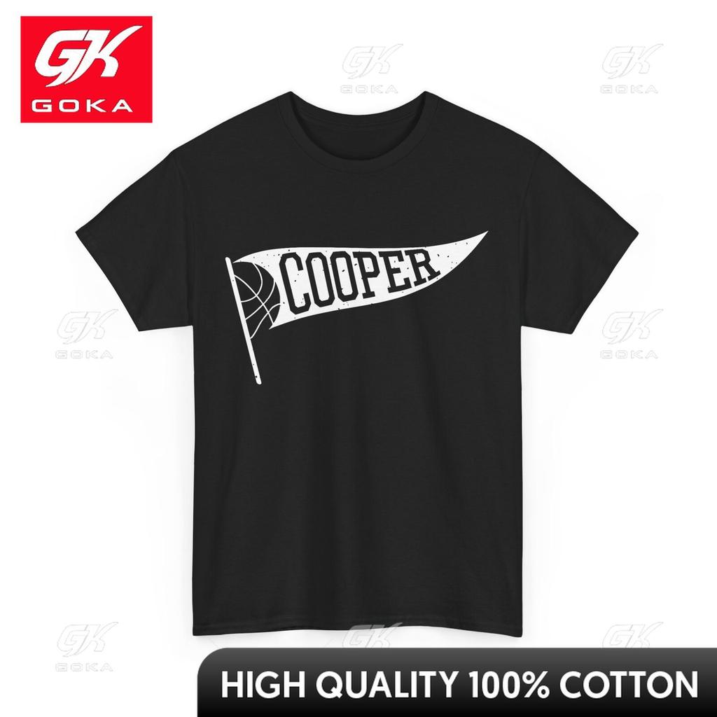 Basketball Player Cooper Flag Sports Lovers Stylish Round Neck Short Sleeves Pure Cotton Printed T Shirt Daily Wear