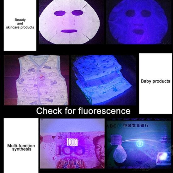 UV Taschenlampe Lampe AA Batterie Licht Schwarzlicht Betrieben für Markierstiftprüfer