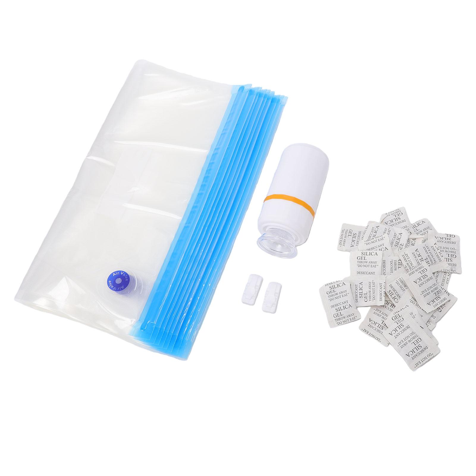 Filament Vacuum Storage Kit 10 Pcs 3D Printer Filament Storage Bags with Electric Pump 2 Clips 20 Desiccants for 0.5