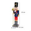 10 Inch Christmas Nutcracker Ornament, Wooden Figurine, Decorative Decoration