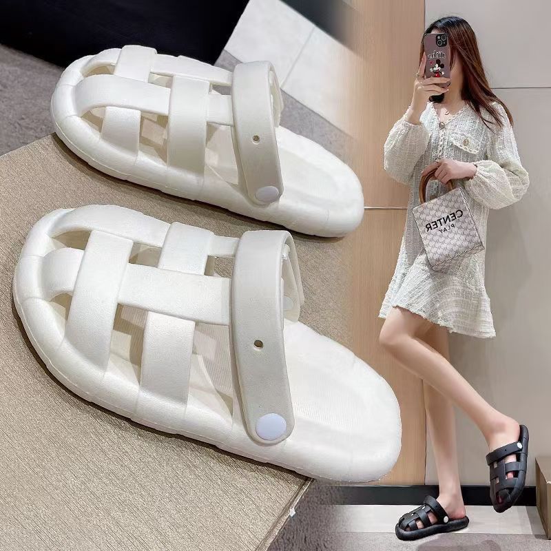 Slippers casual outer wear Baotou new summer cute two wear non-slip sandals hole beach shoes trendy shoes