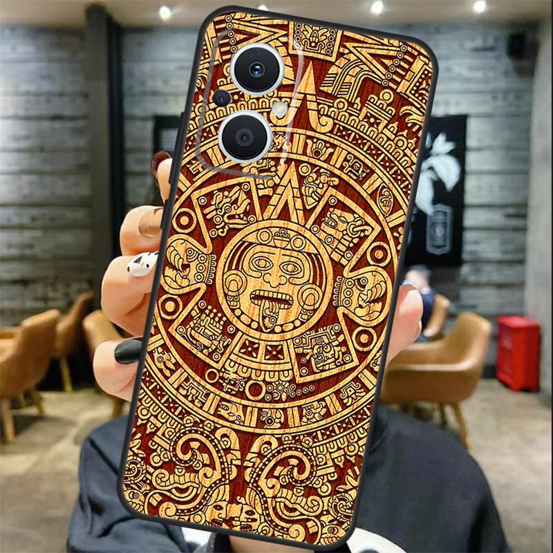 Mayan Calendar Case For OPPO Reno 11 11F 13 12 F 8T 7 8 10 Pro OPPO Find X8 X6 Pro X3 X5 Lite Cover Coque