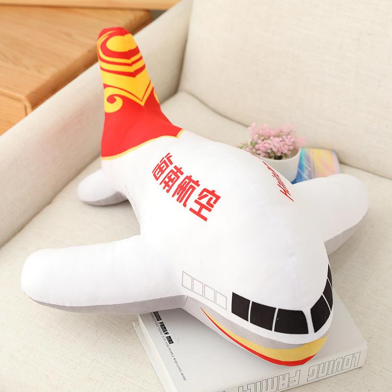 Simulation aviation aircraft throw pillow plush toy China Hainan Airlines aircraft doll sleeping doll