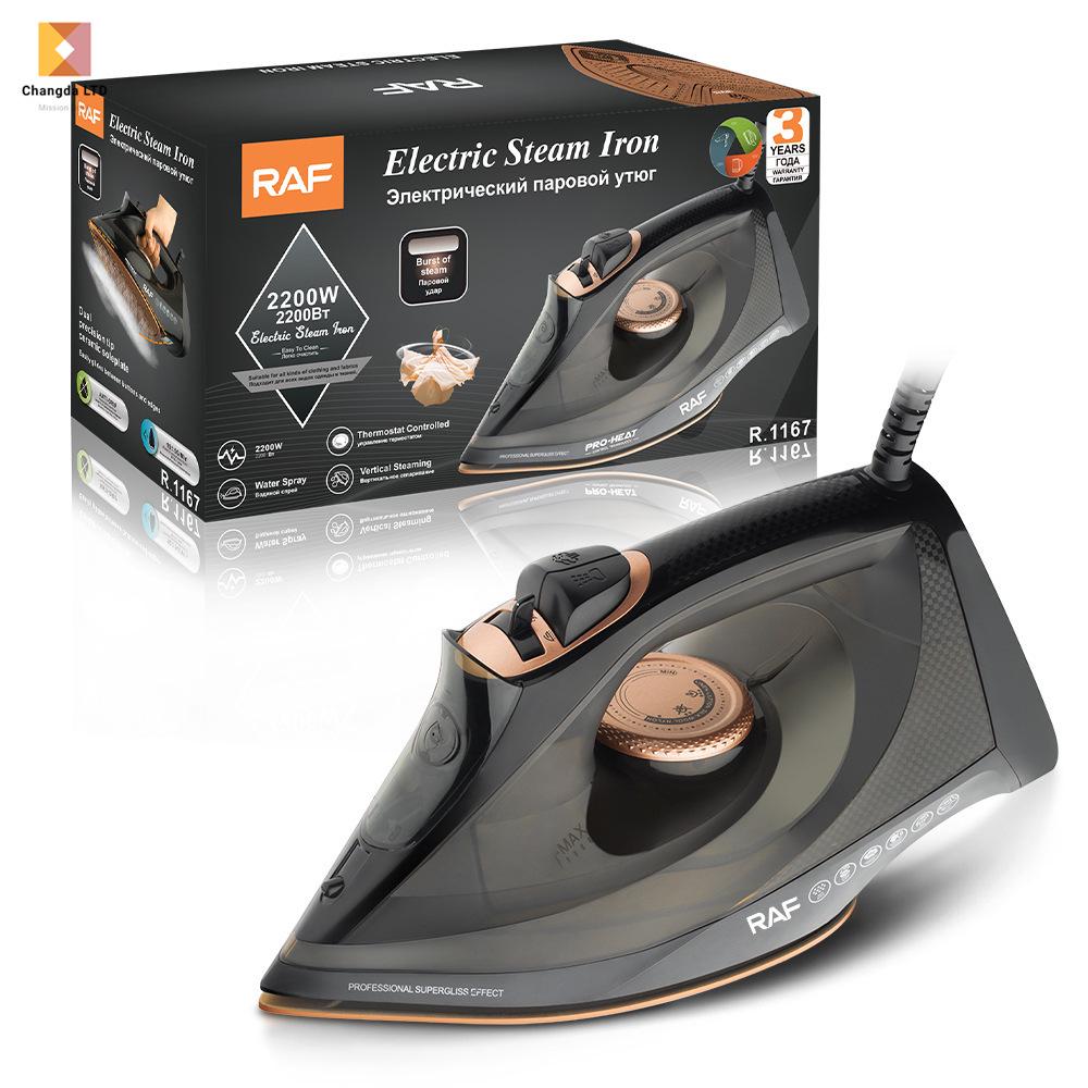 

2200W Ceramic Soleplate Handheld Electric Steam Iron for Dry & Wet Use AU чорний