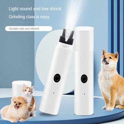 Electric Dog Nail Clippers for Dog Nail Grinders Rechargeable USB Charging LED Light Pet Quiet Cat Paws Nail Grooming Supplies