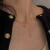 Real Gold Electroplating Creative Zircon Pig Nose Necklace Light Luxury New Temperament Collarbone Chain Versatile High-end Jewelry Women