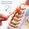 2Pair Elastic shoelaces Without Ties Lock Shoelace sneakers No Tie Shoe laces Kids Adult round Quick laces Shoe accessories