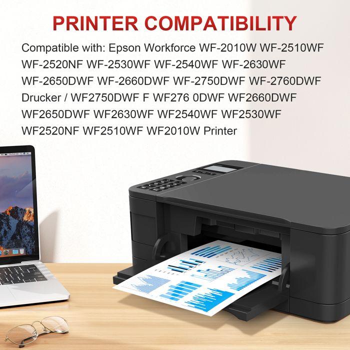 Ink Cartridge 16XL, for Epson 16 XL WF-2010 WF-2510 2520 2530 2540 2630 WF-2650 WF-2660 WF-2750 WF-2760 WF-2010W 2BK 1C 1M 1Y