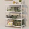 Yiyi Gou Transparenter Schreibtisch Kosmetik Organizer mit Deckel - Aufbewahrungsbox für Masken & Lippenstifte