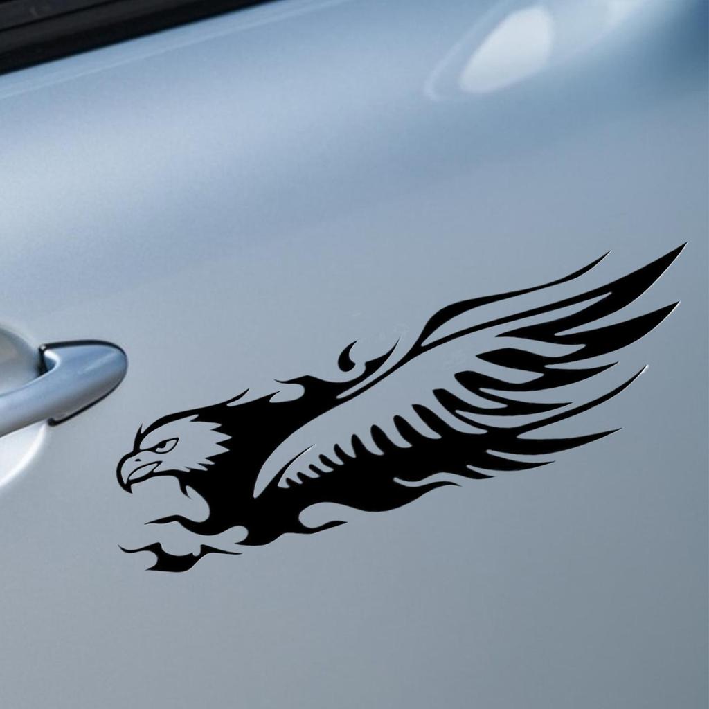 Motorcycle Decals Decal Stickers For Cars Eagle Design Waterproof Self-Adhesive Reflective Tape Decoration Patch For Helmet