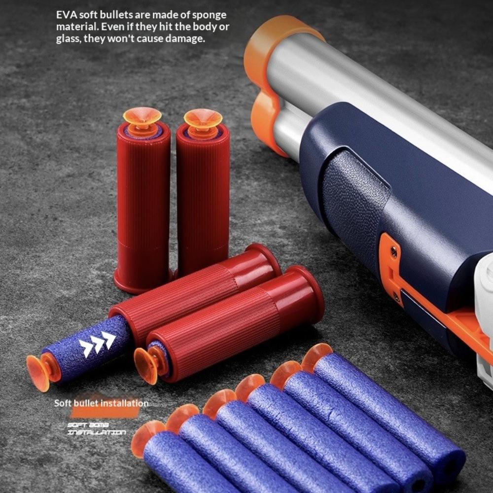 Children's Combat Toy Soft Pellet Gun Can Fire Toy Gun Models Boys Can Play Outdoor Combat with This Manual-loaded Sgun