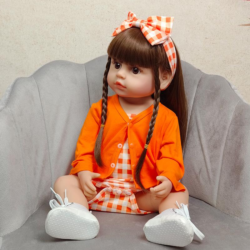 Toy Full Body Silikon Vanntett Bad Populær Reborn Småbarn Baby Dolls Bebe Reborn Dolls Naturtro For Barn Bursdagsgave