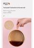 Disposable Kraft Paper Lunch Box Set - 50 Round Bowls with Lids, High-Temperature Resistant, Food-Grade Takeout Containers