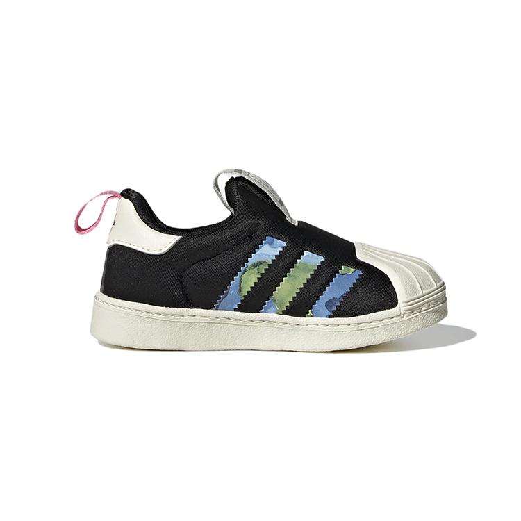 André Saraiva X Adidas Originals SUPERSTAR 360 Abrasion Resistant Breathable Low Top Toddler Shoes Black GY9154