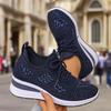 Rhinestone-embellished Lace-up Women's Casual Shoes Low-top Athletic Style for Daily Commuting Comfortable Fit