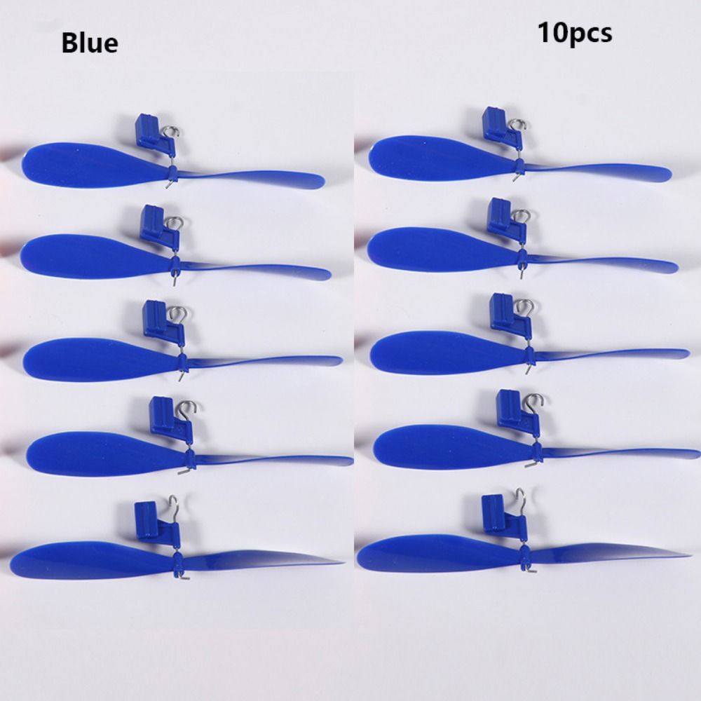 10pcs 2 Colors Rubber Band Powered Propellers Plastic Car Propeller For Student Airplane Projects