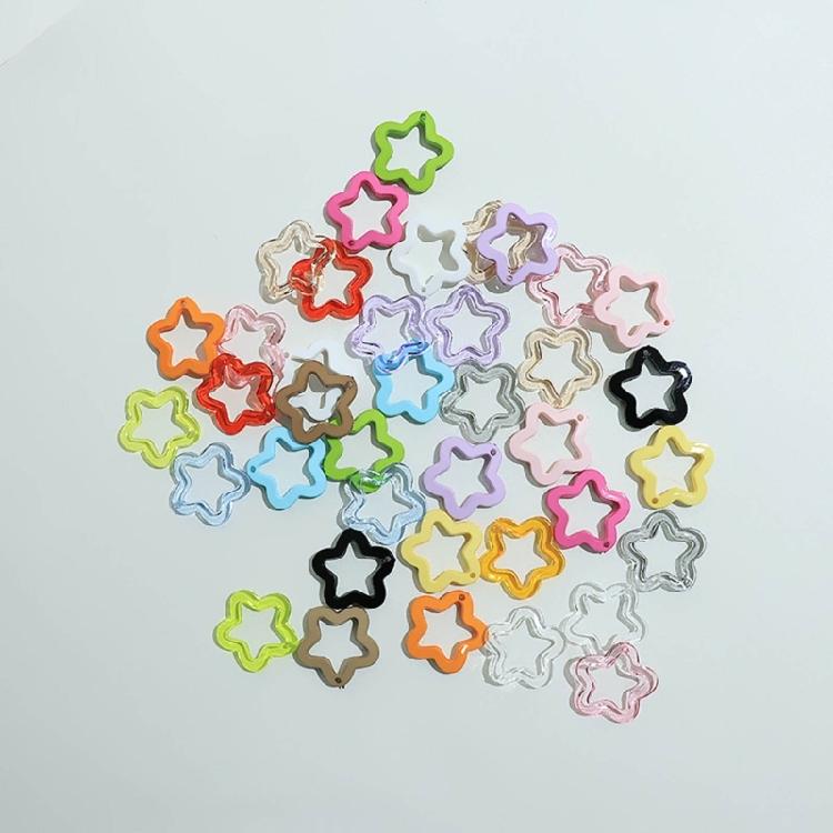 Hollow Star Jewelry Making Accessories Acrylic Material for DIY Jewelry Making