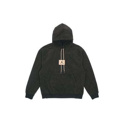 Lässiger Print Sport Fleece Pullover Hoodie Herbstsaison Herren Hoodies Schwarz DC9585-010