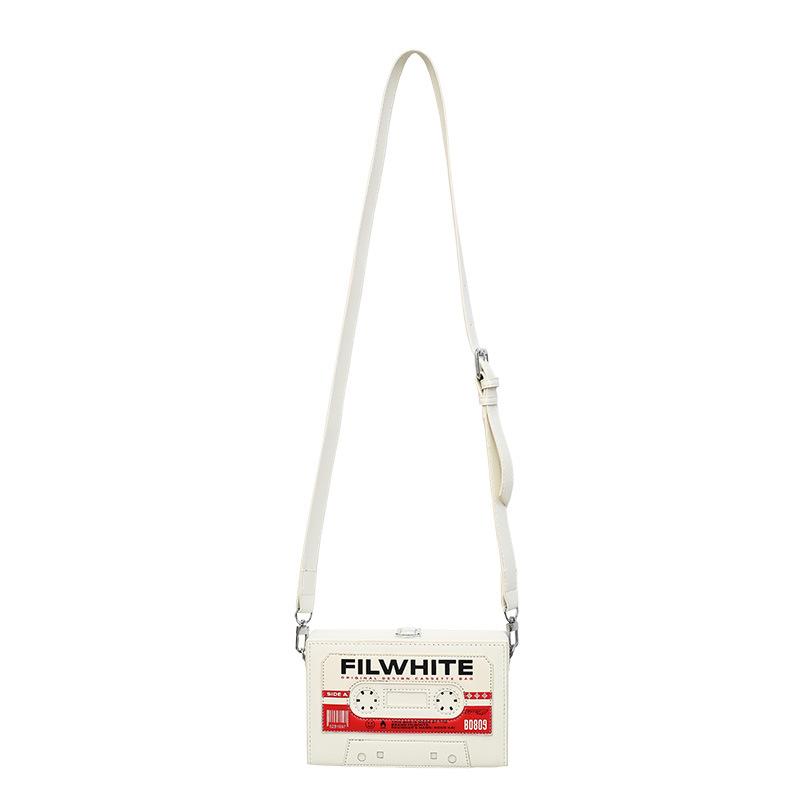 Man Shoulder Bag Personality Creativity Crossbody Bag For Women 2025 Mini Box Handbag Purse Casual Pouch белый
