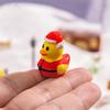 Mini Christmas Resin Ducks Desk Decor Animal Figures Party Bathroom Garden Classroom Cake Decoration Apartment Hotel