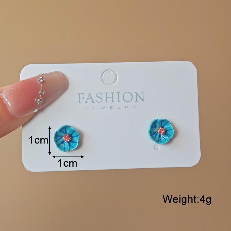 New Blue Color Geometric Earrings for Women Bohemian Flower Butterfly Pendants Female Dangle Earrings 2024 aretes de mujer