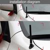 Car Carbon Fiber+Black Screw Radio Short Antenna W/ Screws Kit Accessories 8cm