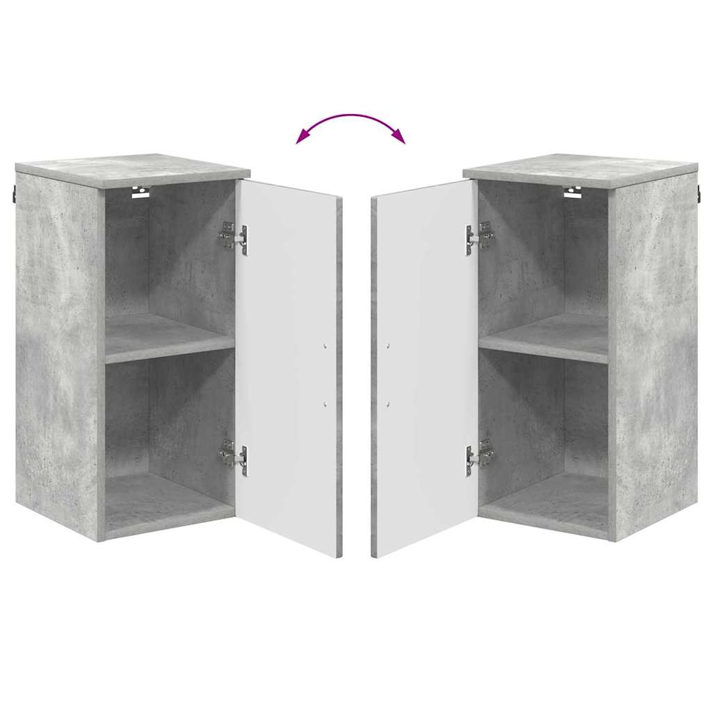 Wall Mounted Bathroom Cabinet Concrete Grey 30 x 31.5 x 61 cm