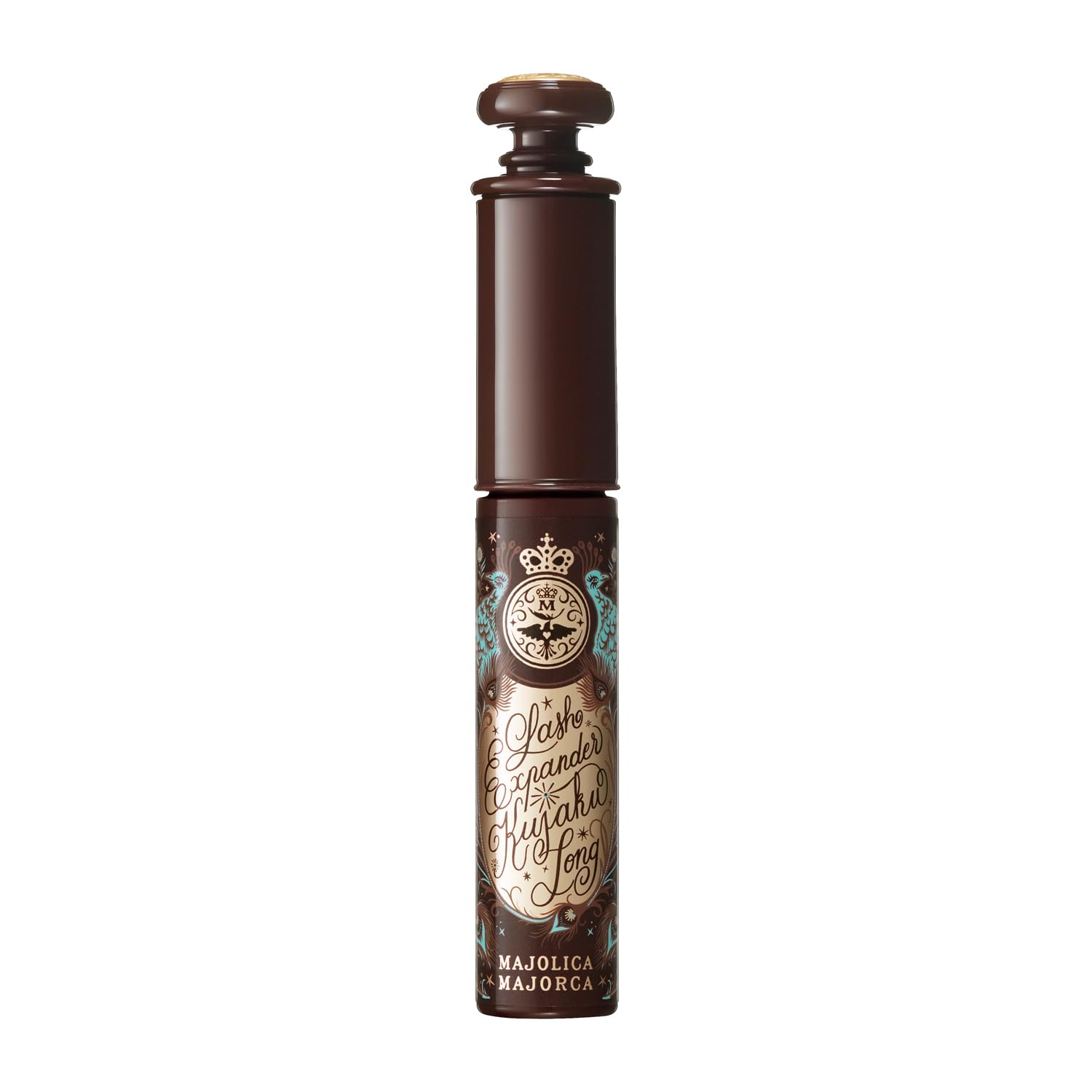 MAJOLICA MAJORCA Lash Expander Peacock Long BR666 Empress Amber Brown 6g Mascara Comb Other Removes with warm water facial cleanser & Long,
