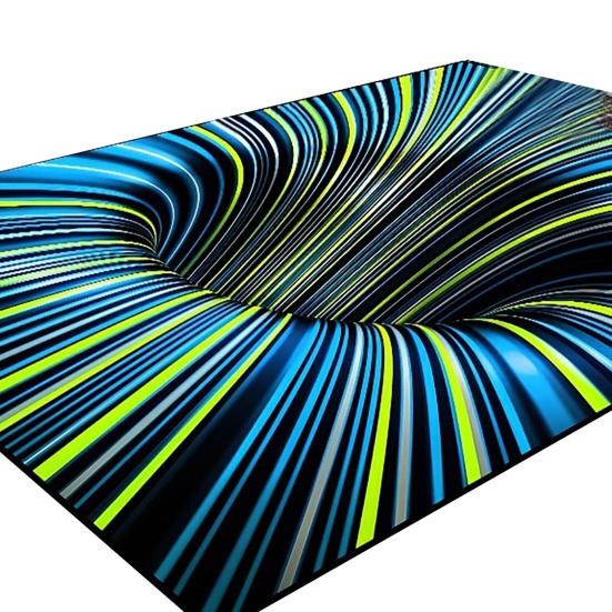 Yousheng Floor Mat 3D Illusion Rug Non-Slip Stable Design High Absorbent Entryway Rug Decorative Living Room Bedroom Carpet Home Decor