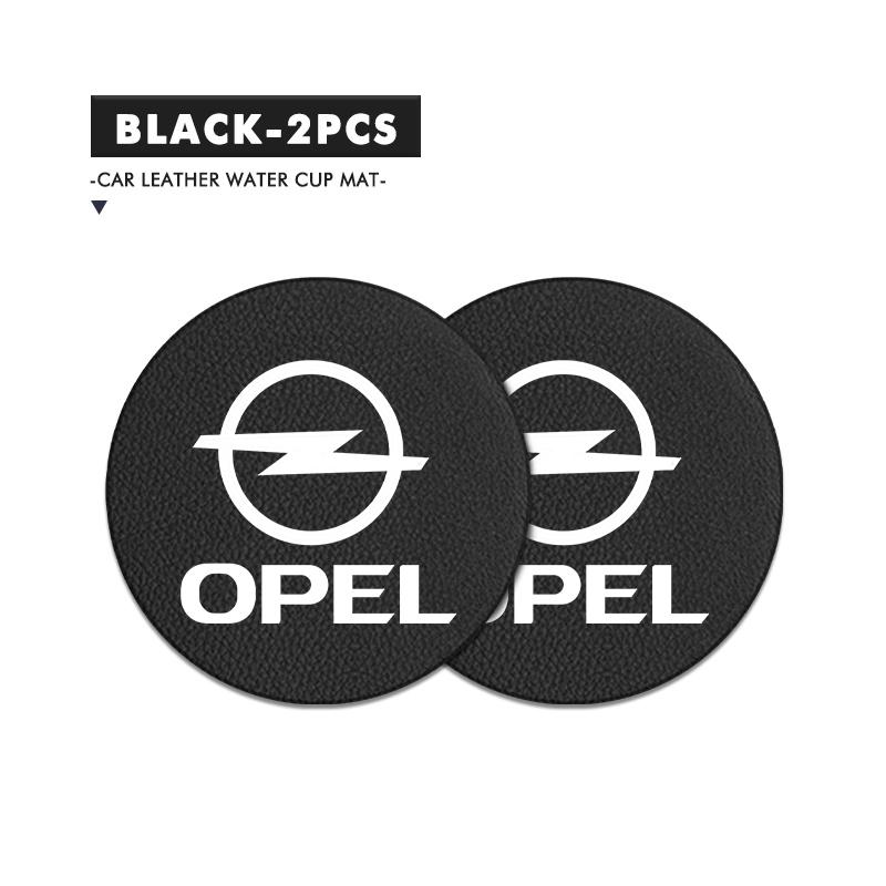 2pcs Car Water Cup Coaster Colorful Non Slip Pad Accessories For Opel Meriva Mokka Grandland Vectra Zafira Vivaro Antara