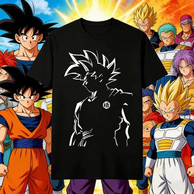 Dragon Ball 2026 New Summer 40th Anniversary Son Goku 100_Cotton Anime Printed T-shirt Extra Size Casual Streetwear Unisex Y2k