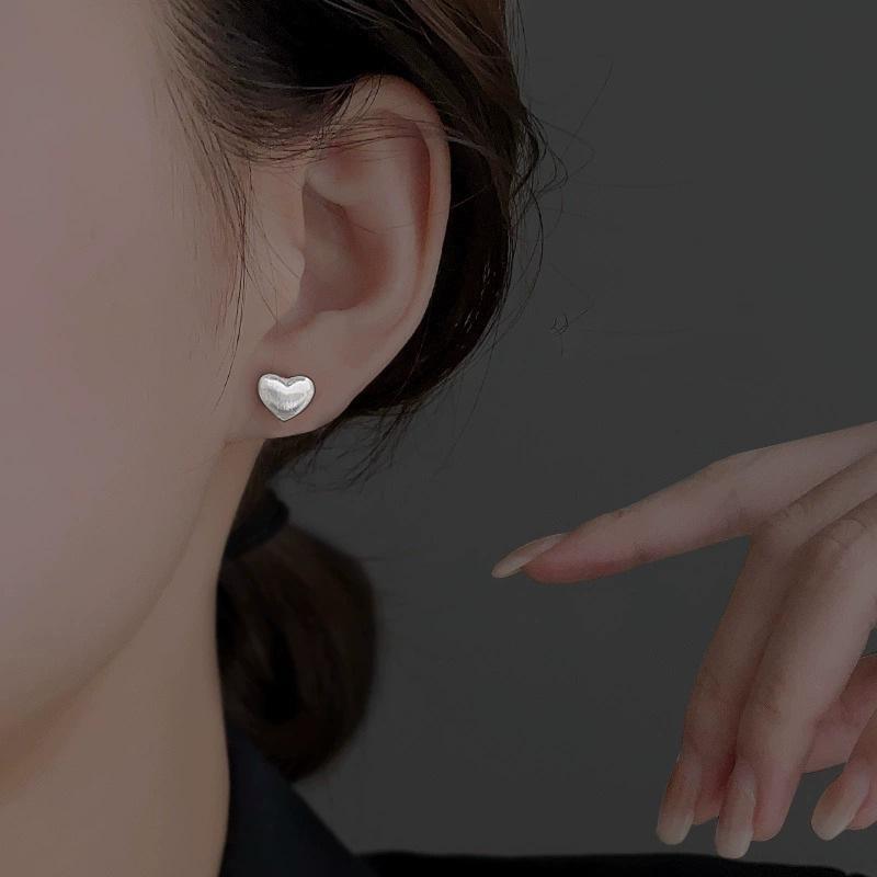 

Серьги в форме сердца из стерлингового серебра S925, легкие, роскошные, в стиле Minority, высококачественные, винтажные серьги серебряный