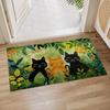 Cute Cat Jungle Indoor Door Mat,Floor Area Rug for Entryway, Living Room, or Bathroom, Non-Slip Doormat, Cartoon Kittens Design